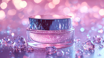 粉色闪耀护肤品