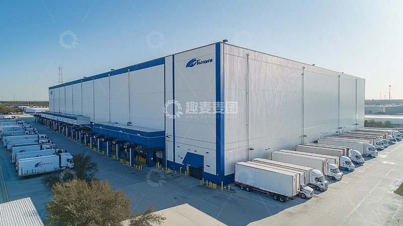 高清大图下载【趣麦麦图】大型物流仓库建筑群