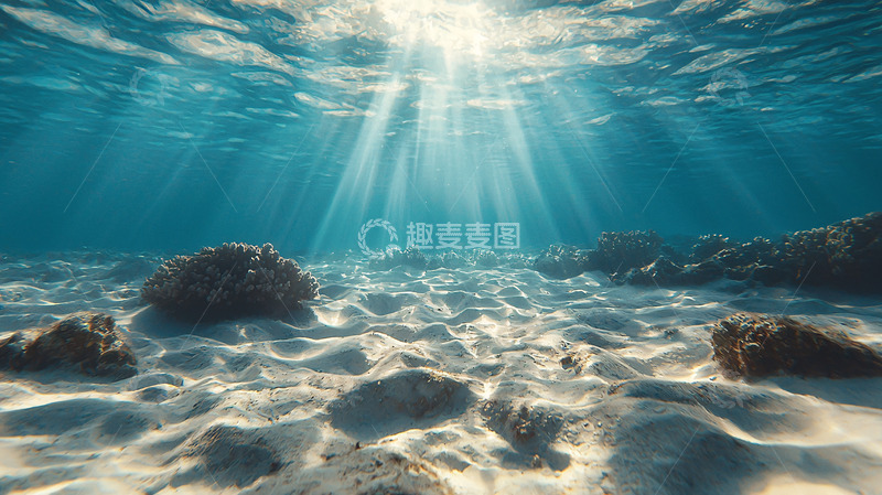 高清大图下载【趣麦麦图】水下阳光