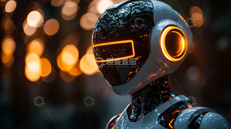 高清大图下载【趣麦麦图】未来科技感机器人