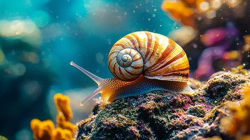 温柔的蜗牛高清图片