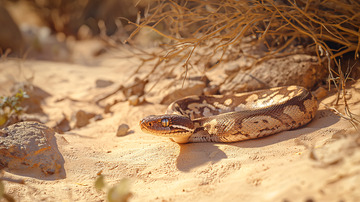 沙漠蟒蛇高清图片