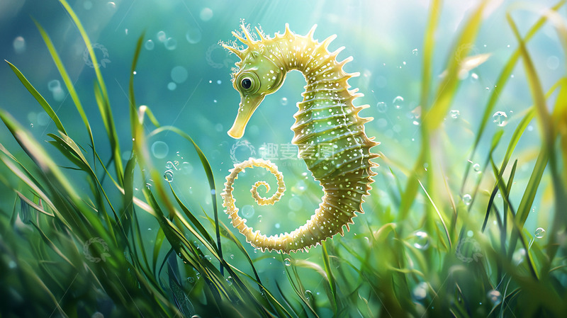 高清大图下载【趣麦麦图】优雅的海马高清图片
