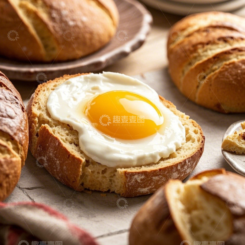 高清大图下载【趣麦麦图】来一片面包吐司