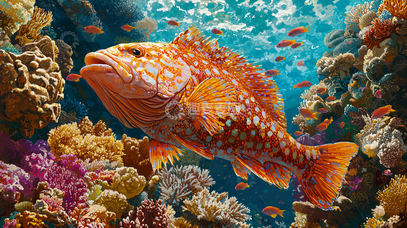 高清大图下载【趣麦麦图】珊瑚礁鱼类高清图片