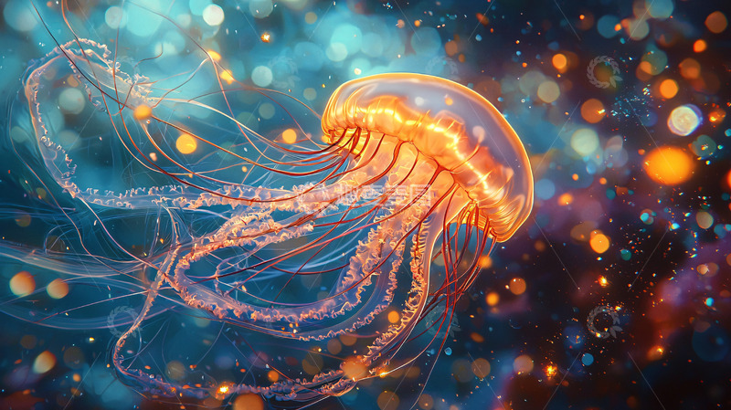 高清大图下载【趣麦麦图】梦幻水母高清图片
