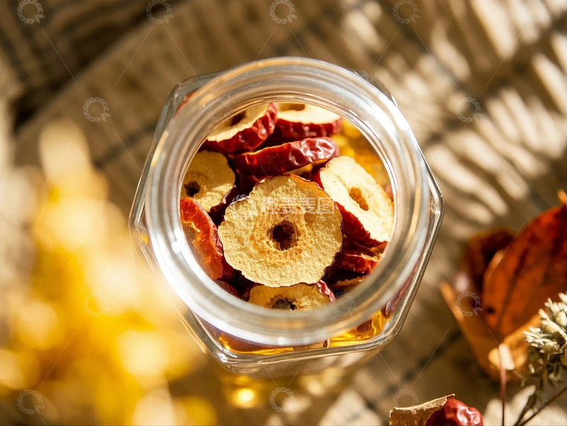 高清大图下载【趣麦麦图】罐装红枣片泡茶干红枣片