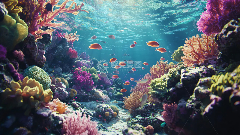 高清大图下载【趣麦麦图】珊瑚礁海洋世界