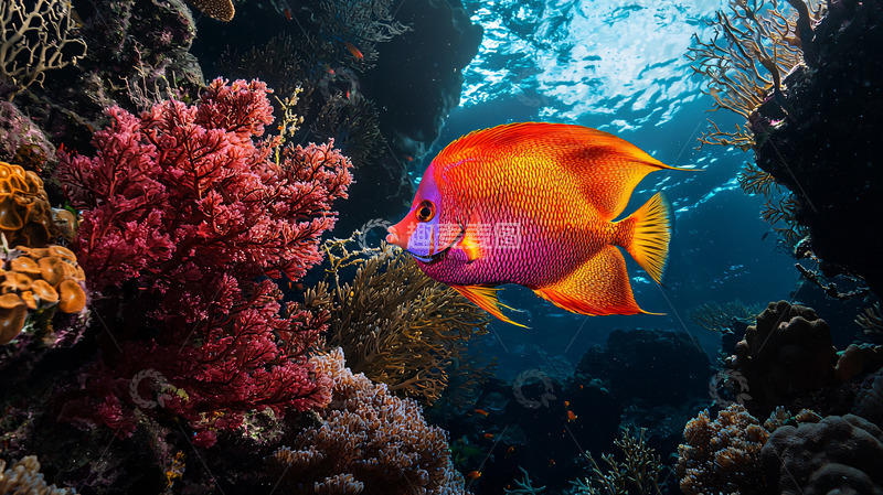 高清大图下载【趣麦麦图】珊瑚礁鱼类高清图片
