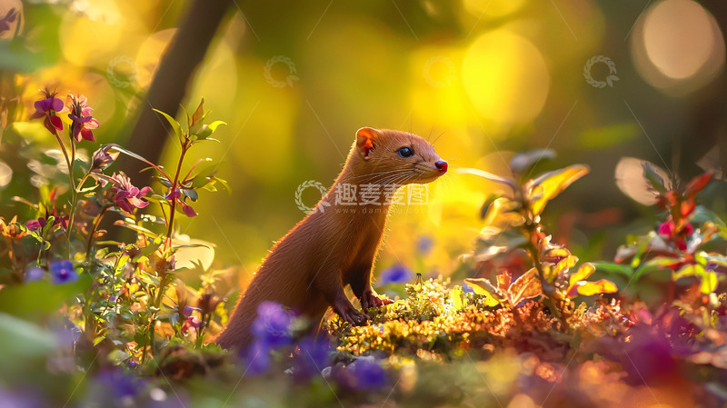 高清大图下载【趣麦麦图】阳光下的小动物