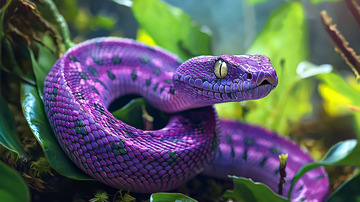 紫色蛇高清图片