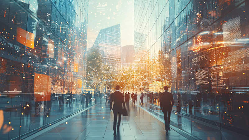 高清大图下载【趣麦麦图】未来都市商业街区