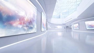 未来科技感走廊