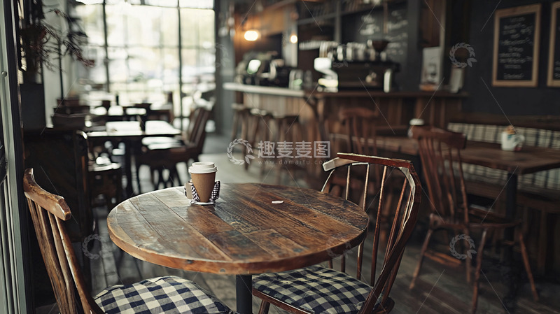 高清大图下载【趣麦麦图】复古咖啡馆室内场景