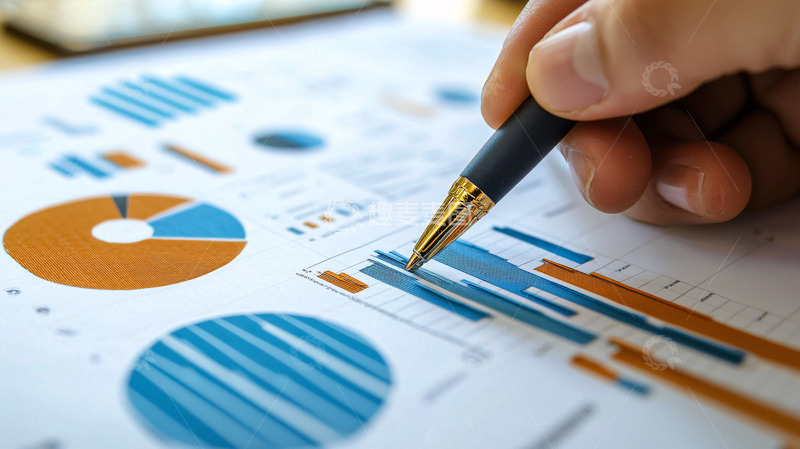 高清大图下载【趣麦麦图】手持笔分析图表数据
