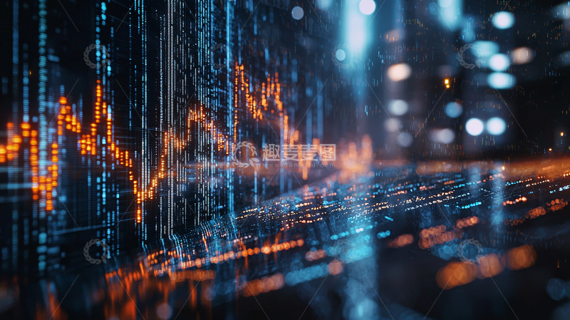 高清大图下载【趣麦麦图】抽象数据流高清图片