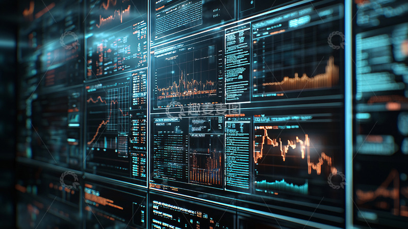 高清大图下载【趣麦麦图】科技感数据屏幕