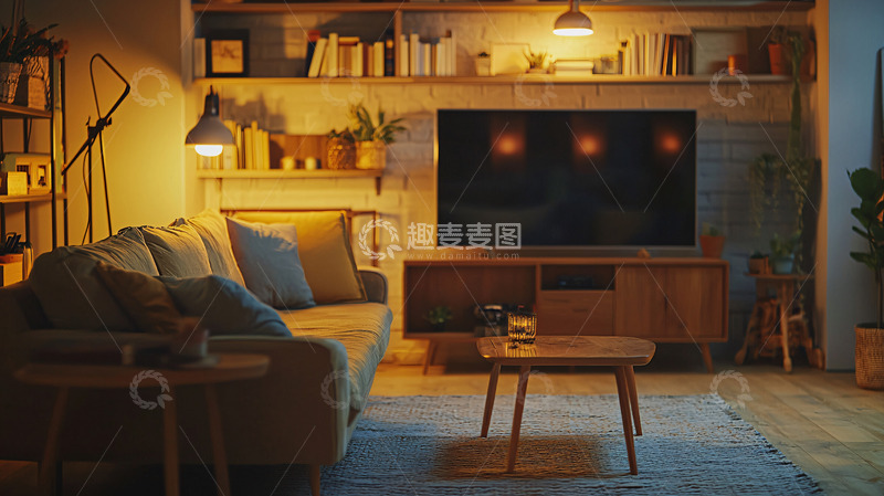 高清大图下载【趣麦麦图】温馨舒适的客厅家居