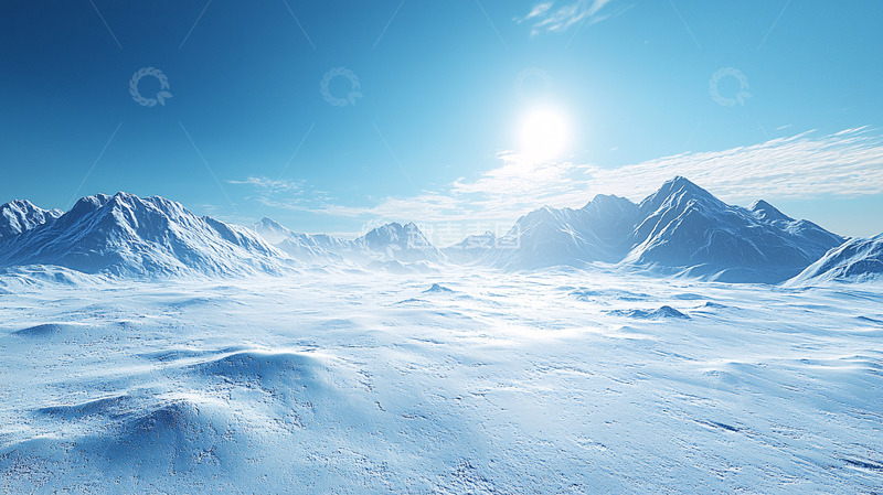 高清大图下载【趣麦麦图】极地冰川雪山景观