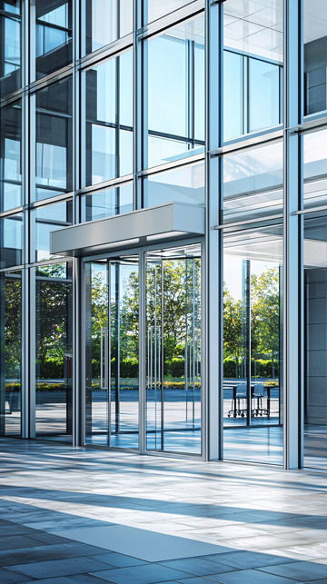 现代化玻璃幕墙建筑