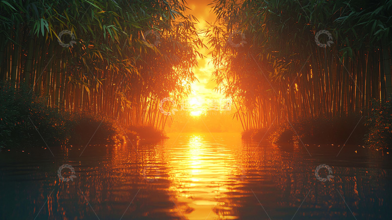 高清大图下载【趣麦麦图】竹林小道