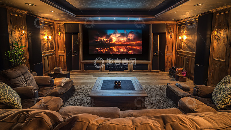 高清大图下载【趣麦麦图】奢华家庭影院