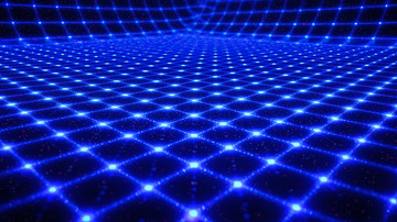 蓝色光网格背景