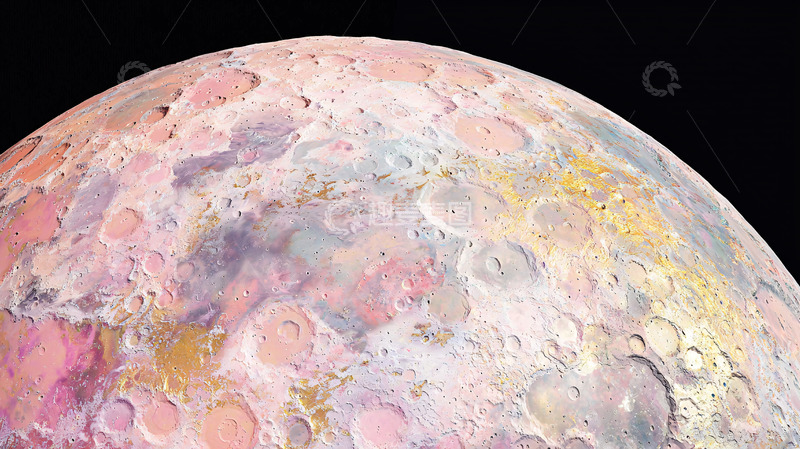 高清大图下载【趣麦麦图】粉色星球
