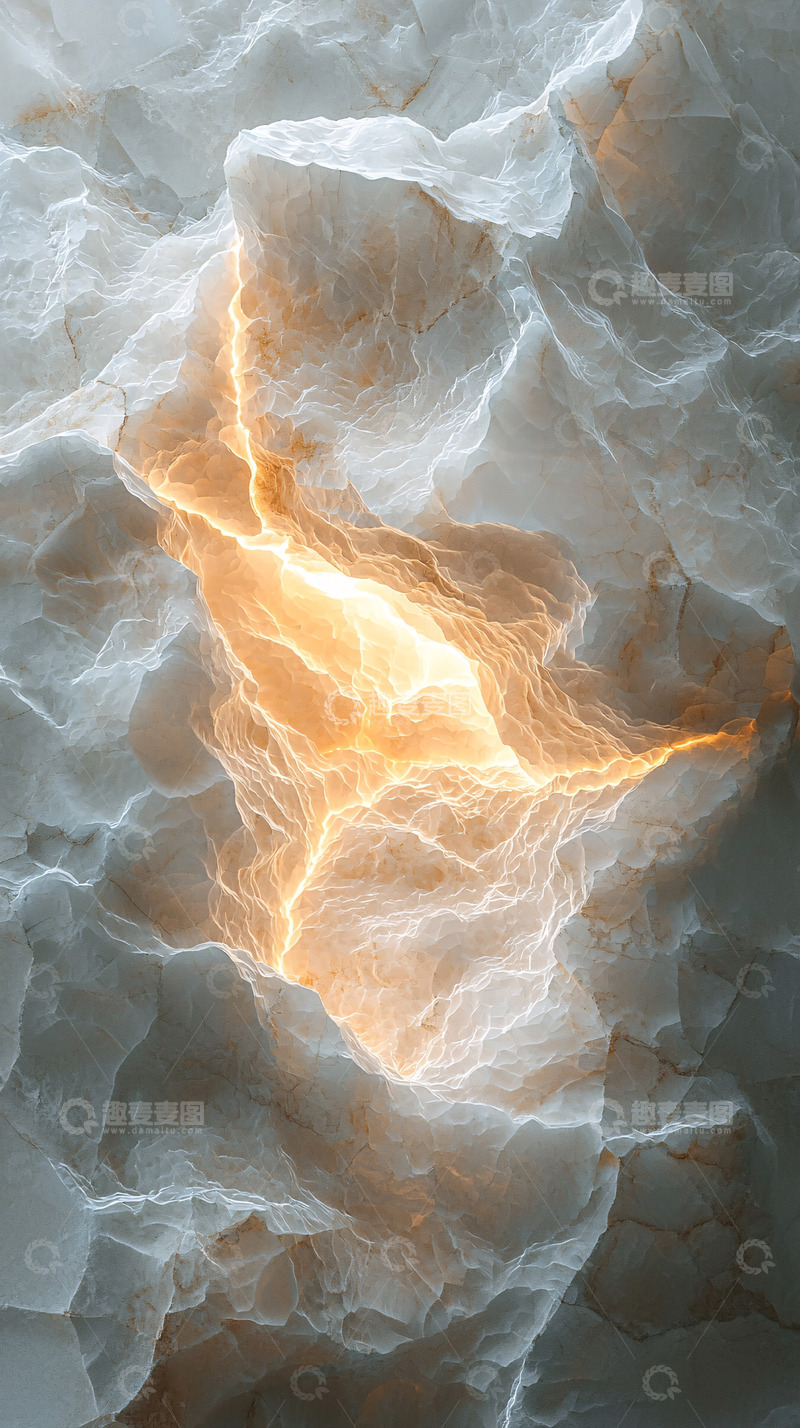 高清大图下载【趣麦麦图】光芒穿透云层岩石的景象