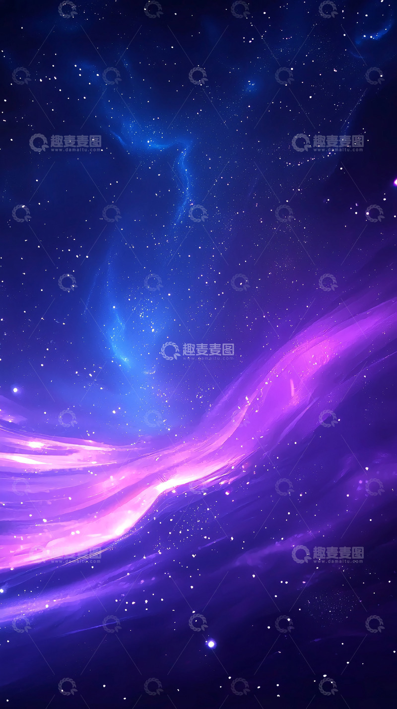 高清大图下载【趣麦麦图】紫色星云