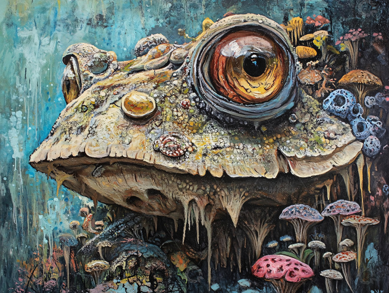 高清大图下载【趣麦麦图】奇幻风格蟾蜍