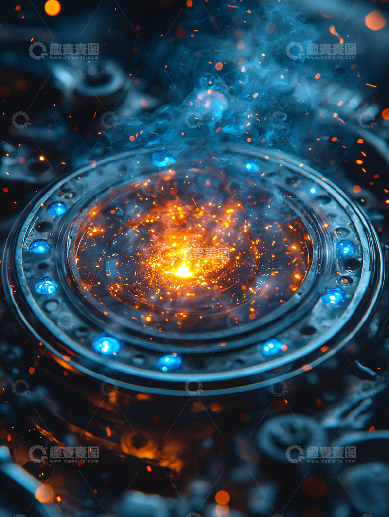 高清大图下载【趣麦麦图】圆形发光体