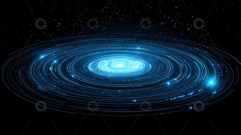 高清大图下载【趣麦麦图】蓝色旋涡星系