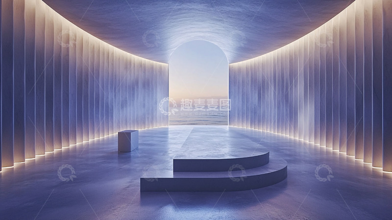 高清大图下载【趣麦麦图】未来感室内空间