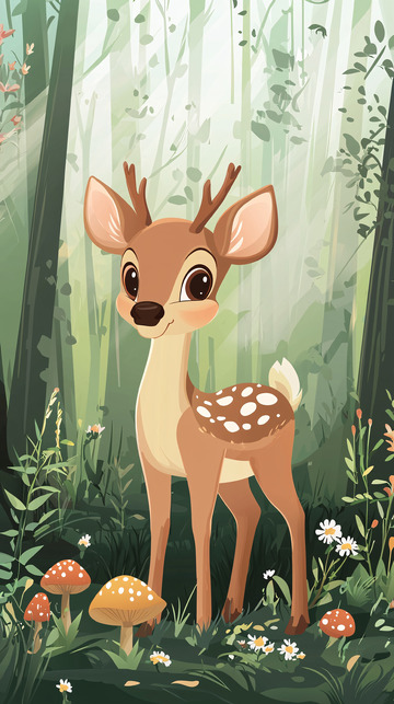 森林小鹿