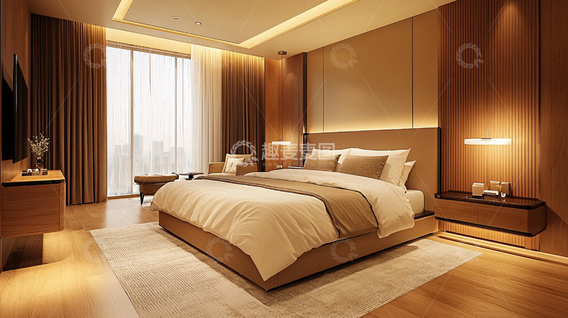 高清大图下载【趣麦麦图】现代简约风格卧室