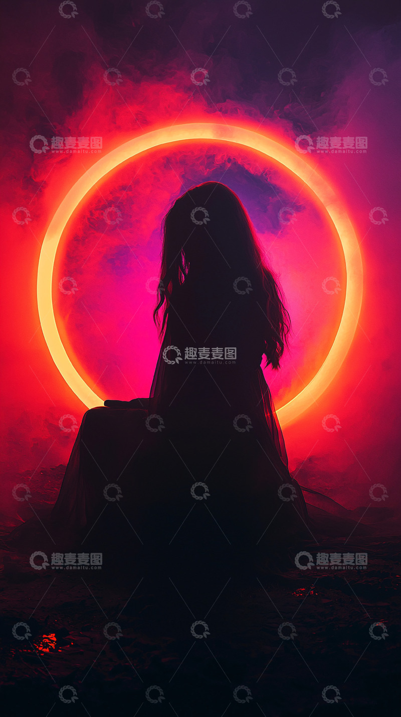 高清大图下载【趣麦麦图】女孩背影