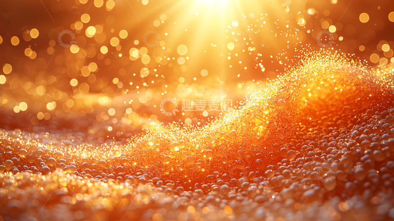 高清大图下载【趣麦麦图】金色波浪