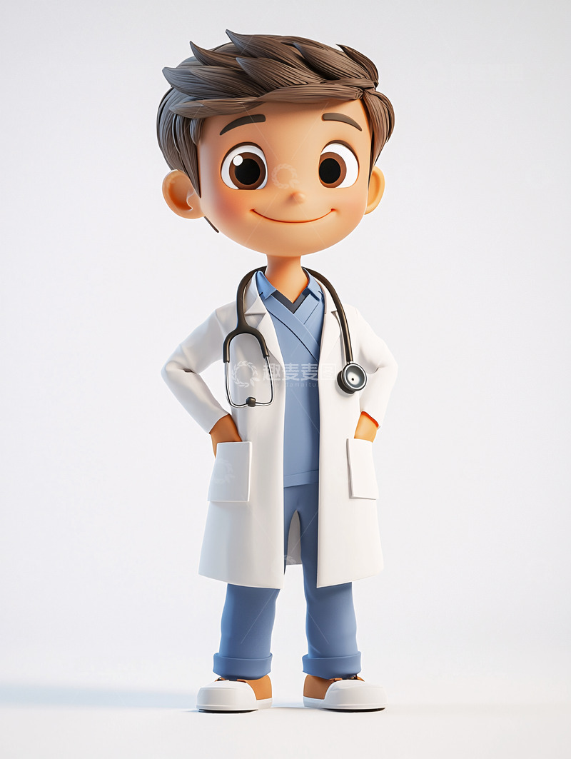 高清大图下载【趣麦麦图】卡通医生