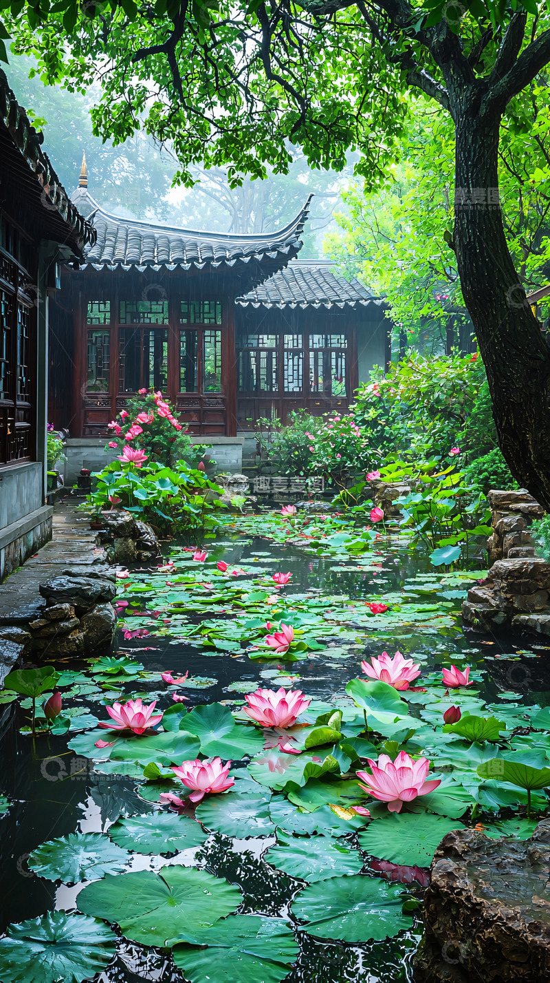 高清大图下载【趣麦麦图】江南园林