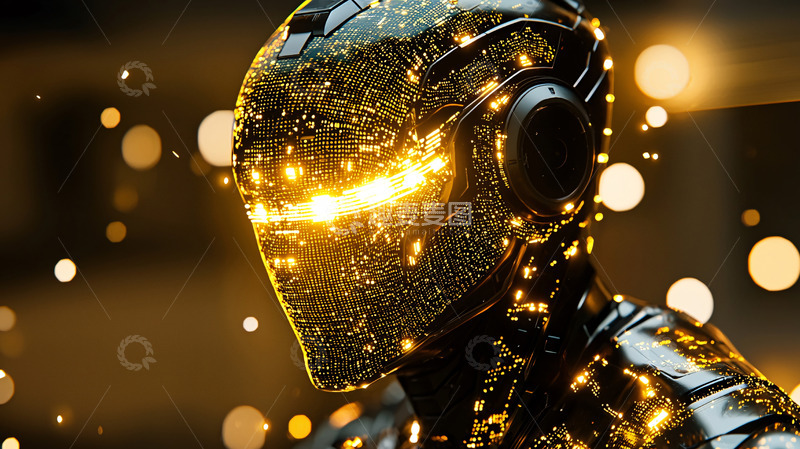 高清大图下载【趣麦麦图】未来科技感的机器人形象