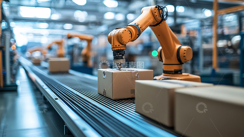 高清大图下载【趣麦麦图】自动化生产线