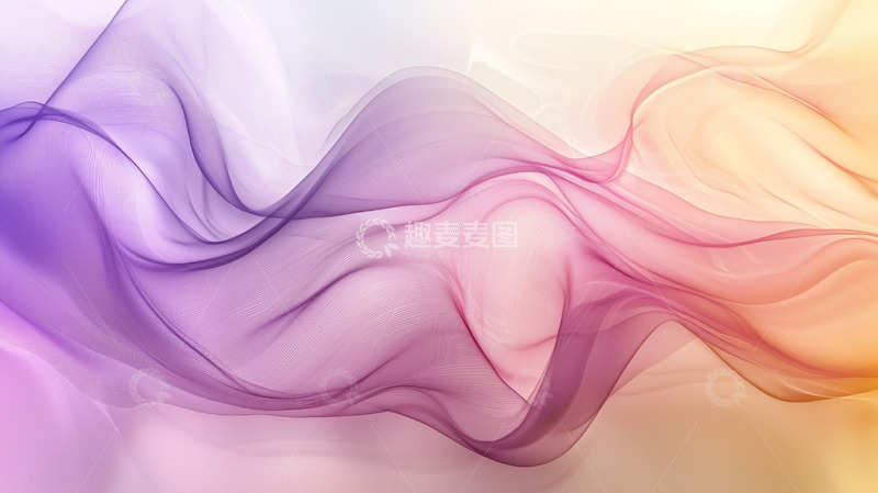高清大图下载【趣麦麦图】彩色飘逸丝绸质感