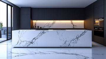 现代简约厨房岛台