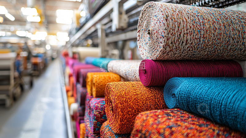 高清大图下载【趣麦麦图】纺织品批发市场