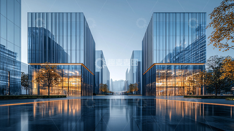 高清大图下载【趣麦麦图】现代化都市建筑群