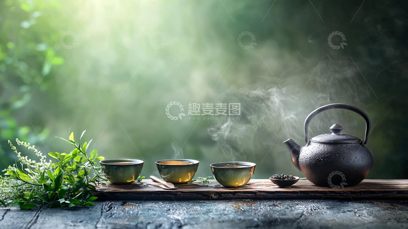 高清大图下载【趣麦麦图】传统茶道的雅致
