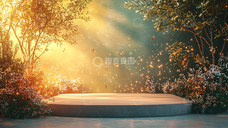 高清大图下载【趣麦麦图】梦幻森林背景