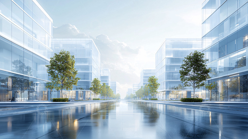 高清大图下载【趣麦麦图】现代化都市街景