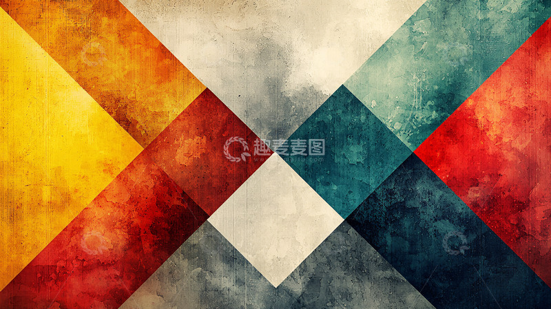 高清大图下载【趣麦麦图】抽象几何背景